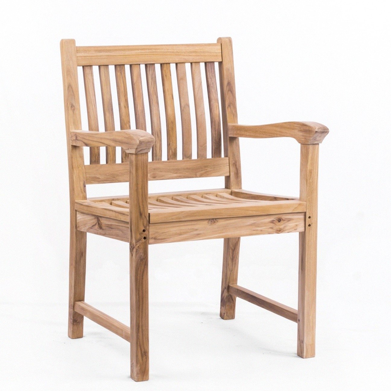 Glost Teak Outdoor Dining Chair With Arms