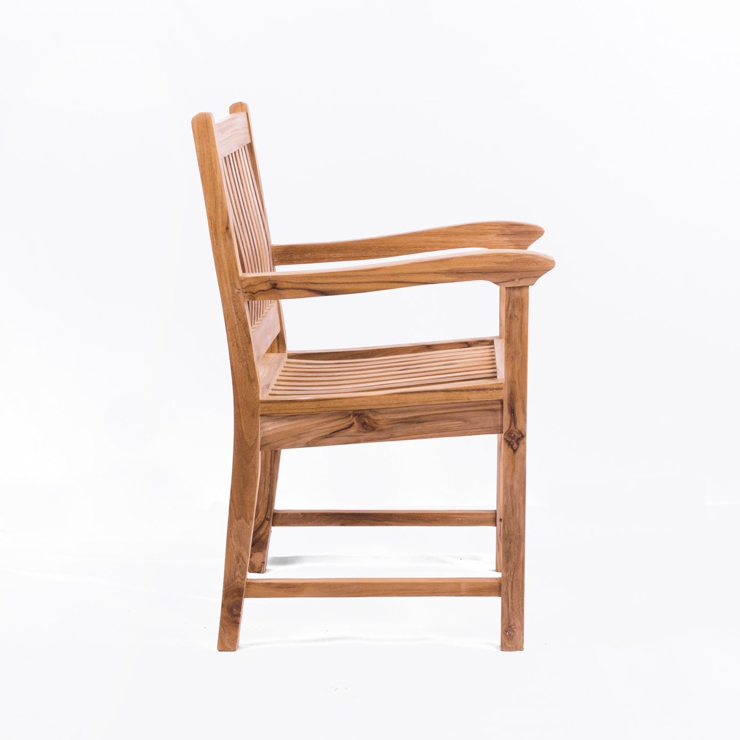 Glost Teak Outdoor Dining Chair With Arms